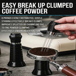 Comfook 8-Needle Coffee Distribution Tool SUS304 Stainless Steel Distribution Coffee Accessories Wide Compatible with 51-58mm Portafilter
