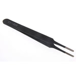 6PCS ESD10-15MM Stainless Steel Tweezers Industrial Curved Straight Repair Tools Tweezers