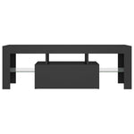 TV Cabinet with LED Lights Gray 47.2"x13.8"x15.7"