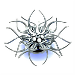 LinkMejor Mechanical Flowers Inspired by Saatchi Gallery APP Control Creative Desktop Decoration Ornaments