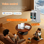 GEYA WiFi/ZigBee Tuya Smart Circuit Breaker MCB With Metering 63A DIN Rail Energy Monitoring APP & Voice Remote Control with Alexa Google Assistant Over Under Voltage Protection
