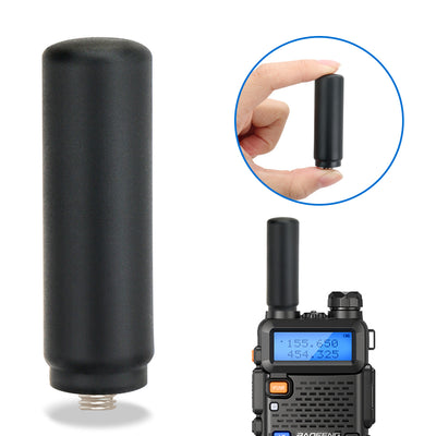 LinkMejor AR-243 SMA-Female Mini Antenna UHF 400-480MHz Short Small Antenna for Walkie Talkie Baofeng BF-888S UV5R UV-21 PRO