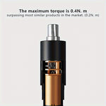 50 in 1 Electric Screwdriver Set Precision Repair Tool Torque 0.4Nm 240RPM Lithium Battery USB Powered Chrome Vanadium Steel Adjustable LED Screen