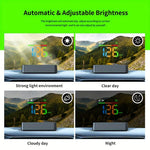 Car HUD Head-up Display GPS Multi-function Speedometer HD Instrument Display Over-speed Warning for All Vehicle