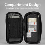 LinkMejor B17-7 6.2'' Portable Touch Screen Phone Holder Bicycle Bag 360° Adjustable Waterproof Bike Front Frame Bag