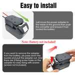 Multi-purpose Power Adapter Dock Compatible with Makita 18V Batteries Reliable ABS Shell Easy Connections for DIY Projects and Electric Vehicles