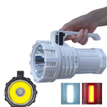 LinkMejor Brightest Power Charger Rechargeable Built-in Batter Flashlight Search high Light Rechargeable Light