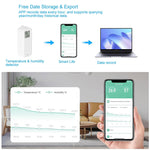 TH13 Tuya WiFi Temperature & Humidity Sensor with LCD Digital Display Indoor Hygrometer Thermometer Smart Home Remote Monitor Voice with Alexa Google Home Smart Life APP