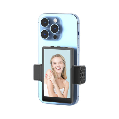 VL-PH01 Vlog Screen 3.97 Inch HD Quality 480x800 Pixel Adjustable Brightness Full Angle View WiFi 2.4G USB-C Portable Display for Vlogging Selfies