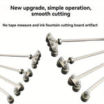 Positioning Calipers for Precise Measurements Easy Wood Cutting Stainless Steel Precision Cutting Guide for Circular Saws Adjustable Guide Rail Positioning Calipers for Circular Skill Hand Sawurate Woodworking Tool