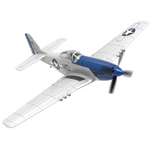 Eachine P-51D Miss Helen 2.4GHz 4CH 500mm Wingspan Brushless Motor One Key Aerobatics XPilot Stabilization System EPP RC Airplane Fighter BNF/RTF For Beginner
