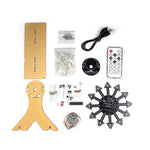 DIY LED Ferris Wheel Kit Audio-Controlled Spectrum 5V 1A Animation Modes 6 Spectrum Modes Electronics Educational Kit