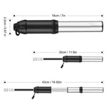 LinkMejor 150PSI Aluminum Alloy Air Pump High-Pressure Power Waterproof 106g Lightweight Mini Hand Pump for Bike Football Air Nozzle