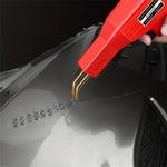 EU Plug Red Portable Plastic Welding Machine Quick and Easy Operation Ergonomic Design Stainless Steel Staples Overheat Protection for Car Bumper Crack Repair PVC Welding