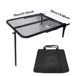Xmund Portable Car Tire Table, Foldable Portable Outdoor Work, Lightweight Outdoor Dining Table with Adjustable Height for Camping, RV, Tailgating, Hiking, Rv Essentials