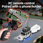 LinkMejor 6406 6406-C 1/64 2.4G FPV RC Car SUV Wifi Camera Photos Videos VR App Control Built In Gyro Drift Desktop Micro 3 Speed On-Road Mini Full Proportional Vehicles Models Toys