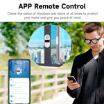 Tuya WiFi/Zigbee Door Window Sensor 130DB Sound Light Alarm Wireless Door Detector SmartLife APP Voice Control with Alexa Google Assistant