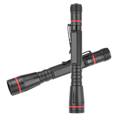 LinkMejor LED Zoomable Penshape Detection Flashlight Focus Adjustable Mini LED Torch Penlight Pocket Light