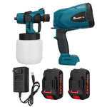 LinkMejor 1300W 25000RPM Cordless Paint Sprayer Spray Guns with Nozzles 800ML Pot