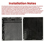DIY LED Matrix Kit SMD Dot Matrix Advertising Screen Kit Soldering Practice PCB Pre-Programmed Microcontroller Red Display