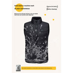 28 Zone Heated Vest Adjustable Temperature Warm Heating Vest Winter Outdoor Body Warmer