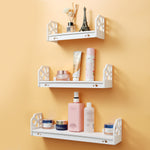 3Pcs Modern Wall Mounted Shelf Storage Rack Holder Home Office Bedroom Decor Set