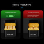 Beston M7037 8-Slot 1.5V Smart AA/AAA Lithium Battery Charger Case Fast Charging Battery Charger Smart Charging Compartment