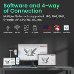[EU/US/BR/UK Direct] LONGER RAY5 5.5W Laser Engraver Newly Upgraded Version 24000mm/min Engraving Speed 0.08x0.08mm Laser Spot 3.5 inch Touch Screen 400x400mm Working Area Offline Carving 32-Bit Chipset WiFi Connection Support AI Lightburn
