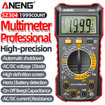 LinkMejor SZ304 Digital Multimeter, ABS Body, Accurate Measurement of Voltage Current Resistance Capacitance Frequency with Diode Data Retention & Automatic Shutdown Essential Tool for Electrical Testing and Troubleshooting