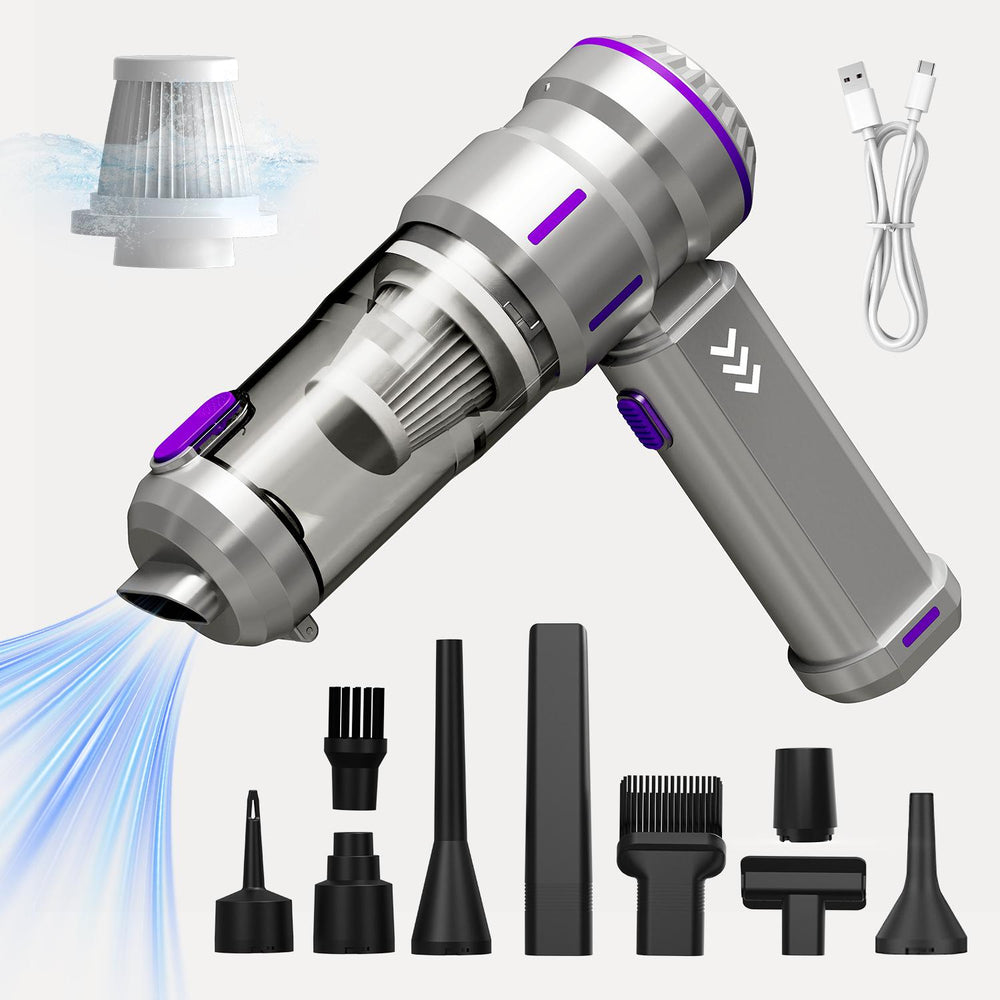 Tevorex Wireless Handheld Vacuum Cleaner 17000Pa Strong Suction Type C Rechargeable Lightweight Cleaner for Car Home