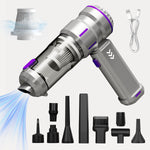 Tevorex Wireless Handheld Vacuum Cleaner 17000Pa Strong Suction Type C Rechargeable Lightweight Cleaner for Car Home