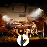 84 LED Floor Lamps with 1.8m Tripod Stand Work Light Outdoor for Family Gathering 6500-7000K IP67Brightness Height Adjustable LED Work Lamp Portable Camping Light Powered By Mible Power Bank