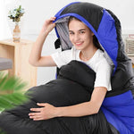 Camping Heated Sleeping Bag For Winter USB Charging 4 Heating Zones Heating Pads Portable 3 Temperature Adjustable Sleep Bag