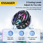 LinkMejor K51 Magnetic Digital Display Phone Cooler Semiconductor Cooling RGB Gaming Radiator 3 Speed Adjustable Silent Fan for iPhone Android Universal Phone Gaming Cooler