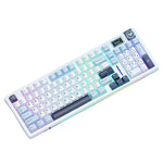 LinkMejor S98 Tri-mode Mechanical Keyboard with LCD Screen and Knob Fully Hot-swappable Keys Gasket Structure PBT Keycaps RGB Backlit 2.4G/bluetooth/Wired Gaming Keyboard