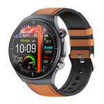 ET488 1.43-inch AMOLED Display ECG Micro-examination Fatigue Analysis bluetooth Call Heart Rate Blood Pressure SpO2 Monitor Sleep Monitoring Uric Acid and Lipid Function HRV Detection Fatigue Analysis BMI Women's Health IP68 Waterproof Smart Watch