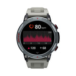 LinkMejor ZEUS 4 PRO 1.43inch AMOLED Display 5ATM Waterproof AI Voice Assistant bluetooth Call Heart Rate Blood Pressure Blood Oxygen Monitor Sleep Monitoring Body Temperature Detection Multi-sport Modes Music Playback Smart Watch