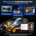 LinkMejor S608 OBD2 Scanner Automotive Diagnostic Tool 4 System Diagnosis 9 Resets Bi-Directional Control CANFD Lifetime Free Update Professional Car Code Reader