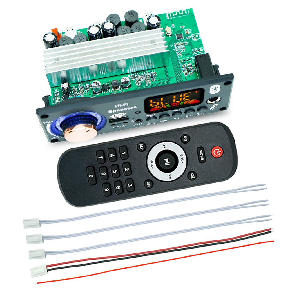 JQ-D187BT TPA3116 50W+50W+100W Audio Amplifier Board 2.1 Channel Bluetooth Decoder DC 6V-24V HiFi MP3 Player Module USB FM AUX