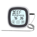 LinkMejor TS-BN53 Touch Screen Digital Meat Food Thermometer Instant Read Food Thermometer Timer Alarm for Cooking / Grilling / BBQ