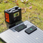 [US Direct] FlashFish 100W 18V Portable Solar Panel 5V USB Foldable Solar Cells Outdoor Power Supply Camping Garden Solar Charger For Power Station