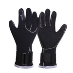 LinkMejor 3mm Black Neoprene Patchwork Diving Gloves Warm Swimming Gloves For Couples Snorkeling Spearfishing Hunting Diving