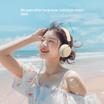LinkMejor TB206 Wireless Headset bluetooth Headphone 40mm Moving Coil Deep Bass Soft Earmuffs Lightweight Foldable Design Support 3.5mm Audio Over-ear Headphones