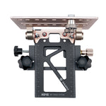 LinkMejor H040 BenchTop Quick Mount Hinge System Universal Aluminum Stainless Steel Compatible with Tracks Featuring T-Slot Precision Machined Quad Setup for Woodworking and Routing