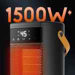 Tevorex 1500W Desktop Space Heater with Digital Display Quiet Rapid Heating, High-Power PTC Warm Fan for Home & Office