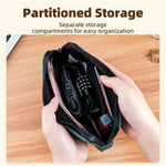 LinkMejor 0.15L Portable Mini Cycling Phone Bag Lightweight Smooth Zipper Coin Purse Wallet Partitioned Storage Pack