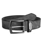 120-130cm Vintage Casual PU Leather Belt for Men Women Classic Alloy Pin Buckle Waist Strap for Daily Pants
