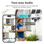INQMEGA 9MP Tri-lens Solar Camera 4G EU Version Outdoor Wireless PTZ Color Night Vision Two-way Audio Waterproof AOV+PIR 2-in-1 Smart Home Surveillance CCTV Cameras