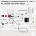 Moes Tuya Zigbe Smart Gateway Smart Home Bridge Hub Support Voice Control  Security Alarm Integration Work With Alexa Google