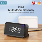 LinkMejor Type-C Plug In Zigbee3.0 Gateway Tuya Smart Hub Remote Control bluetooth Mesh Multi Mode Gateway Time Display Desk Wall Clock Voice Remote Control